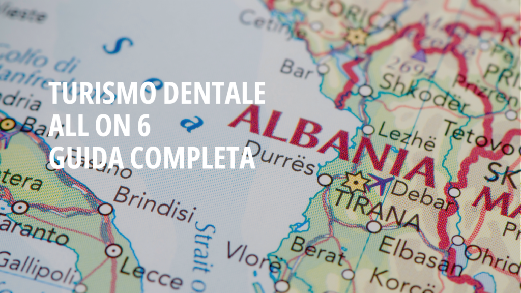 mappa Albania turismo dentale All on 6